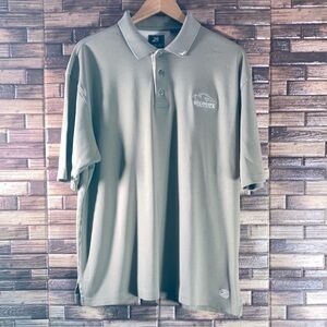 Vintage Mens Ahead Olive Green Large Golf Polo w/ Wild Creek Golf Logo EUC
